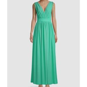 One33 Social Seafoam Green Ruched Cutout Gown Dress Bridesmaid Wedding Size 4